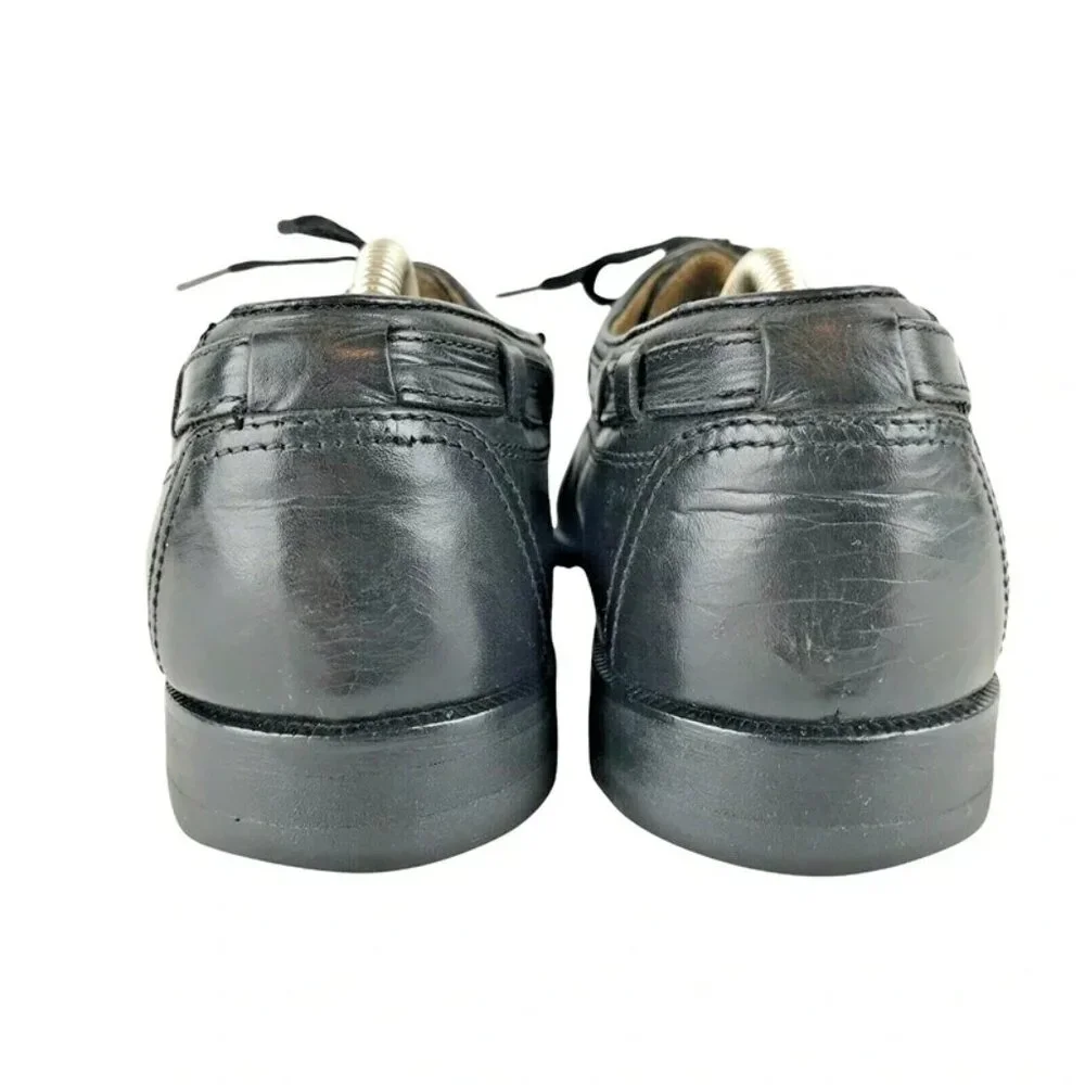 Kenneth Cole New York Mens Black Cut Out‎ Details Casual Oxfords Shoes Size 8 D